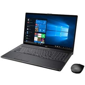 「非常に良い」富士通 FMV LIFEBOOK NH90/D2（ブライトブラック）- 17.3インチ ノートパソ(中古品)