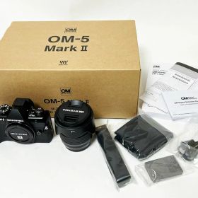 OM SYSTEM OM-5 Mark2 ミラーレス 一眼 カメラ レンズキット ブラック ED12-45mm F4.0 PRO 美品【中古】