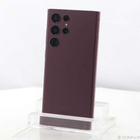 (中古)GALAXY Galaxy S22 Ultra 256GB バーガンディ SCG14 au SIMフリー(352-ud)