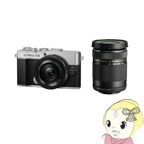 ミラーレス一眼カメラ OLYMPUS PEN E-P7 EZダブルズームキット [シルバー]【/srm】【KK9N0D18P】