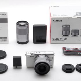 【超美品】Canon キャノン EOS M100 ダブルズームキット EF-M Mount