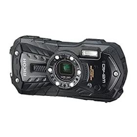 【中古】RICOH 防水デジタルカメラ RICOH WG-40 ブラック 防水14m耐ショック1.6m耐寒-10度 RICOH WG-40 BK 04675
