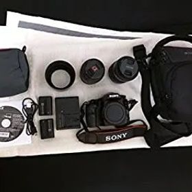 【中古】 SONY ミラーレス一眼 α57 ダブルズームレンズキット DT 18-55mm F3.5-5.6 SAM＋DT 55-200mm F4-5.6 SAM付属 SLT-A57Y
