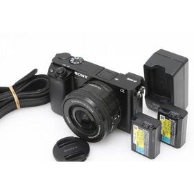 【全額返金保証】良品｜ソニー α6000 ILCE-6000L パワーズームレンズキット [ブラック] CA01-D1180-4C2D