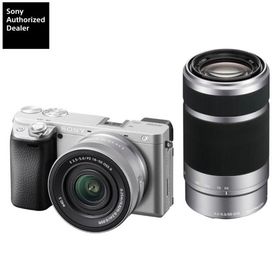 [新品]SONY ソニー α6400 ダブルズームレンズキット シルバー（ILCE-6400X S）