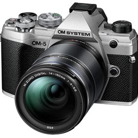【店頭展示品 新品同様】OM SYSTEM/オリンパス OM-5 14-150mm IIレンズキット シルバー
