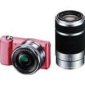 【中古】 ソニー SONY α5000 ダブルズームレンズキット(ピンク／デジタル一眼) 当店保証30日間 人気 ミラーレス一眼 ミラーレス デジタルカメラ 中古