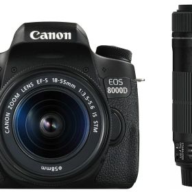 【中古】【非常に良い】Canon デジタル一眼レフカメラ EOS 8000D ダブルズームキット EF-S18-55mm/EF-S55-250mm 付属 EOS8000D-WKIT