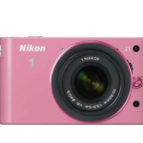【中古】Nikon ミラーレス一眼カメラ Nikon 1 (ニコンワン) J1 (ジェイワン) 標準ズームレンズキット ピンク N1 J1HLK PK
