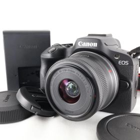 【美品】《 ショット数5000 回以下》Canon ミラーレス一眼カメラ EOS R100 標準ズームレンズキット(RF-S18-45) ブラック/APS-C/約356g EOSR100-1845ISSTMLK
