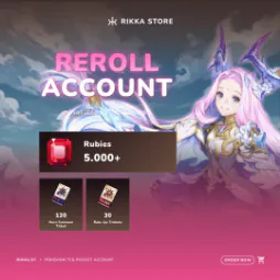 Seven Knights Re:BIRTH ☆ Global-HMT | 5000+ Rubies, 120x Hero Summon Tickets, 30x Rate-Up Tickets | 3x Random Legendary Heroes | DM For Catalog