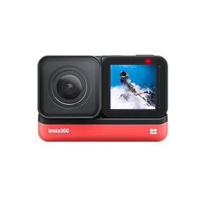 【中古】【39shop】Insta360★ONE R 4K版ONE R コア＋4K広角モジュール 360度アクションカメラ 4K広角 撮影 FlowState 手ブレ補正 5m防水パノラマカメラ スポーツカ（良い）