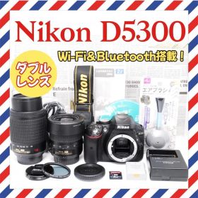 Nikon D5300❤️Wi-Fi❤️高画質✨一眼レフ✨ニコン✨ダブルレンズ