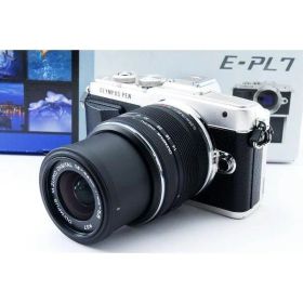 【中古】 オリンパス OLYMPUS ミラーレス一眼カメラ E-PL7 シルバー レンズセット 美品 付 当店保証30日間 人気 ミラーレス一眼 ミラーレス デジタルカメラ 中古