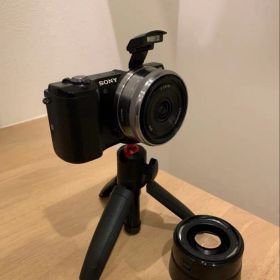 Vlog Camera Sony a5000 ミラーレス+レンズ+ 広角レンズ
