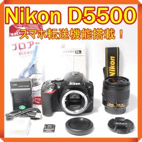 Nikon D5500 一眼レフカメラ スマホ転送 シングルレンズセット