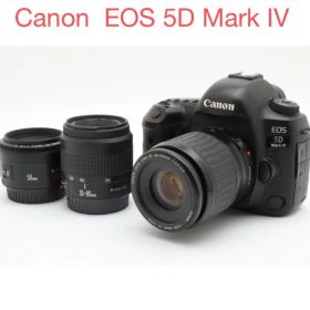 美品 Canon EOS 5D Mark IV 標準&望遠&単焦点レンズセット