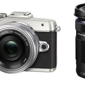 【中古】【整備済み品】 OLYMPUS PEN E-PL7 EZダブルズームキット シルバー ミラーレス一眼 E-PL7 EZ DZKIT SLV