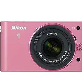 【中古】Nikon ミラーレス一眼カメラ Nikon 1 (ニコンワン) J1 (ジェイワン) 標準ズームレンズキット ピンク N1 J1HLK PK