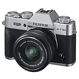 【中古】FUJIFILM ミラーレス一眼カメラ X-T30XCレンズキット シルバー X-T30LK-1545-S