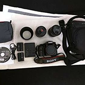 【中古】SONY ミラーレス一眼 α57 ダブルズームレンズキット DT 18-55mm F3.5-5.6 SAM＋DT 55-200mm F4-5.6 SAM付属 SLT-A57Y tf8su2k