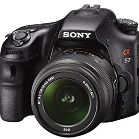 【中古】SONY ミラーレス一眼 α57 ズームレンズキット DT 18-55mm F3.5-5.6 SAM付属 SLT-A57K