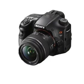 【中古】SONY ミラーレス一眼 α57 ズームレンズキット DT 18-55mm F3.5-5.6 SAM付属 SLT-A57K